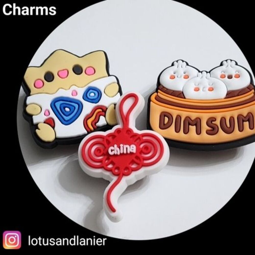 Shoe Charms Dimsum Charms Set of 3